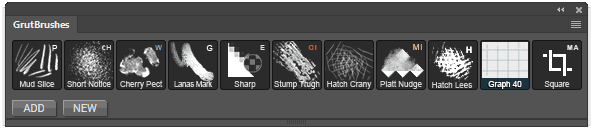 GrutBrushes installed into the GrutBrushes plugin panel