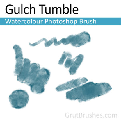 Photoshop Watercolor for digital artists 'Gulch Tumble'