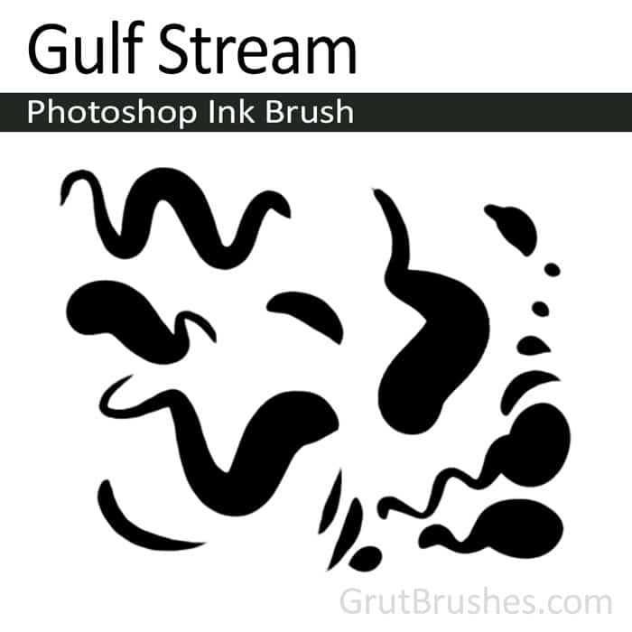 'Gulf Stream' Photoshop ink brush for digital painting