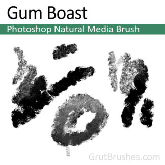 Photoshop Natural Media Brush for digital artists 'Gum Boast'