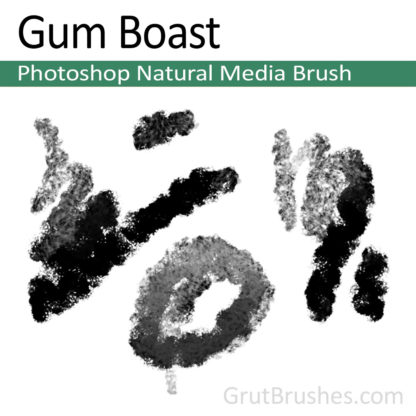 Photoshop Natural Media Brush for digital artists 'Gum Boast'