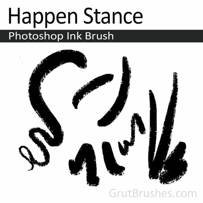 'Happen Stance' Photoshop ink brush for digital painting