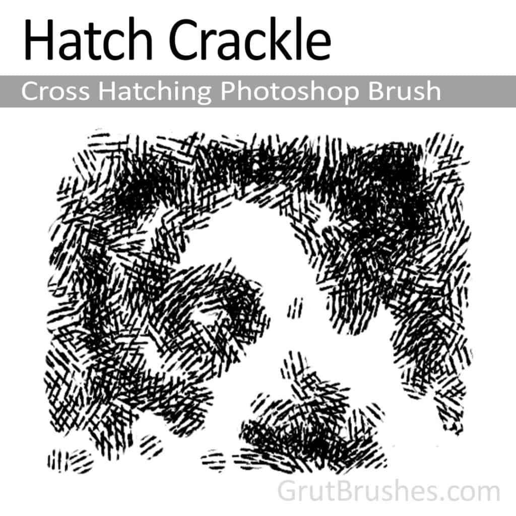 Hatch Crackle Cross Hatching Brush