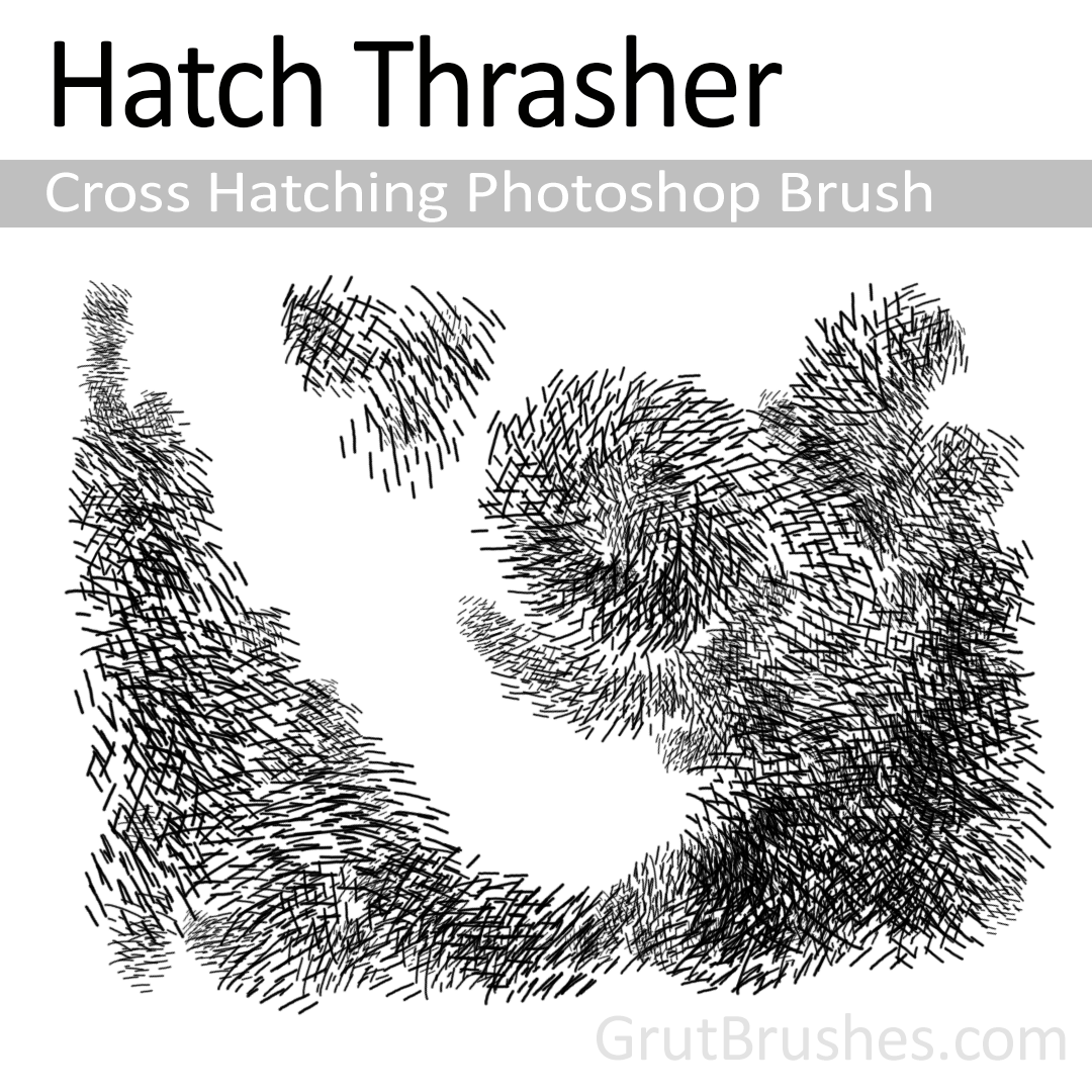 Hatch Thrasher - Cross Hatching Photoshop Brush