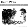 Hatch Wren - Cross Hatching Photoshop Brush