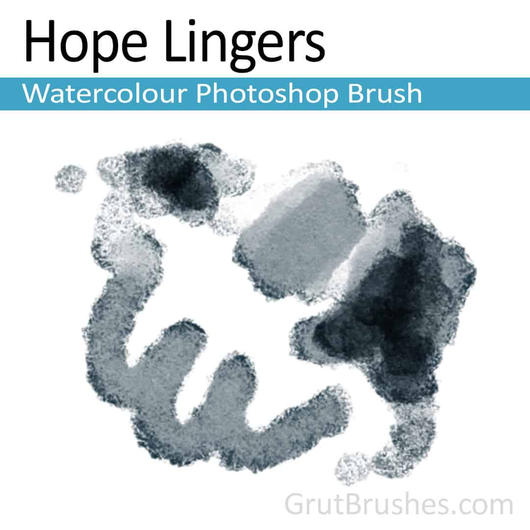 'Hope Lingers' Photoshop watercolor brush for digital painting