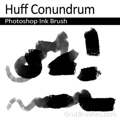 Photoshop Ink Brush for digital artists 'Huff Conundrum'