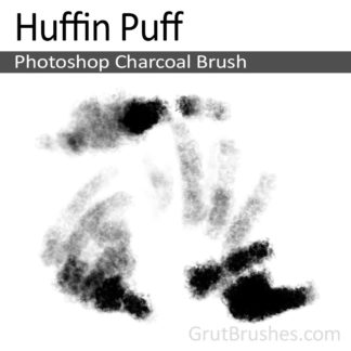 Photoshop Charcoal Brush for digital artists 'Huffin Puff'