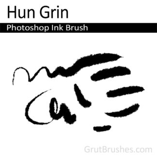 Photoshop Ink Brush for digital artists 'Hun Grin'