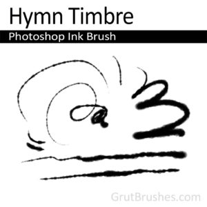 Photoshop Ink Brush for digital artists 'Hymn Timbre'