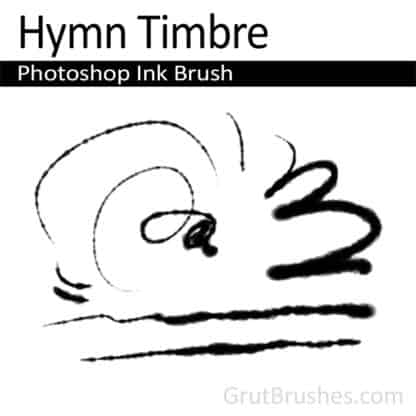 Photoshop Ink Brush for digital artists 'Hymn Timbre'