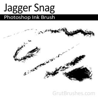 Photoshop Ink Brush for digital artists 'Jagger Snag'
