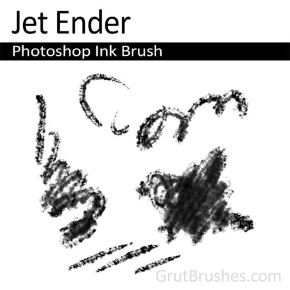 Photoshop Ink Brush for digital artists 'Jet Ender'