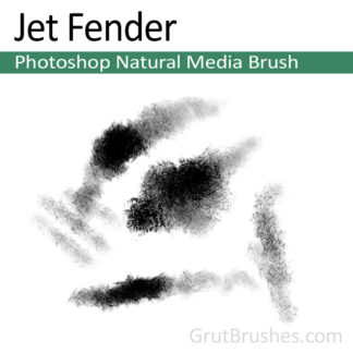 Photoshop Natural Media Brush for digital artists 'Jet Fender'