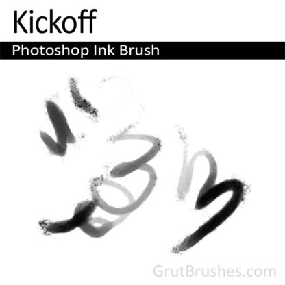 Photoshop Ink Brush for digital artists 'Kickoff'