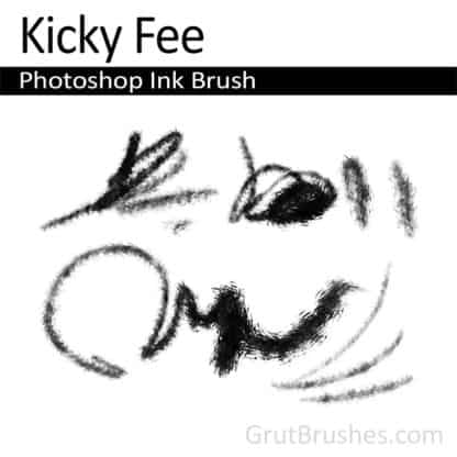 Photoshop Ink Brush for digital artists 'Kicky Fee'