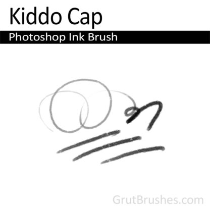 Photoshop Ink Brush for digital artists 'Kiddo Cap'