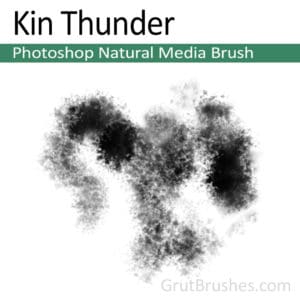 Photoshop Natural Media Brush for digital artists 'Kin Thunder'