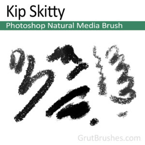 Photoshop Natural Media Brush for digital artists 'Kip Skitty