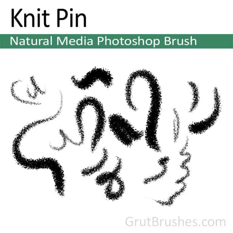 Knit Pin Natural Media Brush