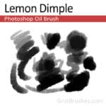 'Lemon Dimple' Photoshop Oil brush for digital artists