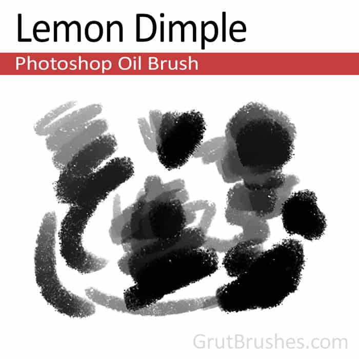 'Lemon Dimple' Photoshop oil brush for digital painting