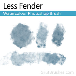 Photoshop Water Colour Brush for digital artists 'Less Fender'