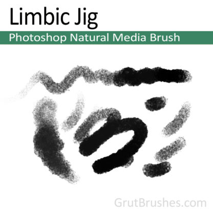 Photoshop Natural Media Brush for digital artists 'Limbic Jig'