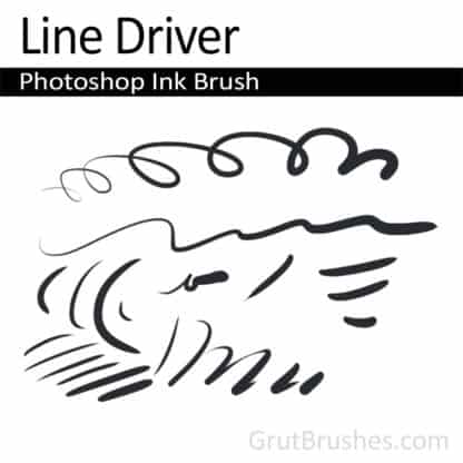 Photoshop Ink Brush for digital artists 'Line Driver'