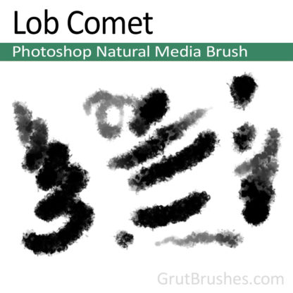 Photoshop Natural Media Brush for digital artists 'Lob Comet'