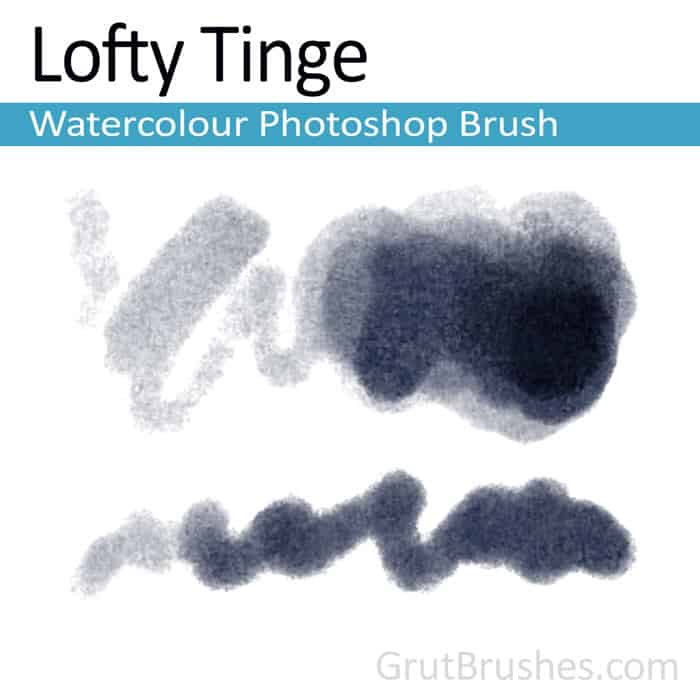 'Lofty Tinge' Photoshop watercolor brush for digital painting