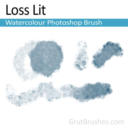 Photoshop Water Colour Brush for digital artists 'Loss Lit'