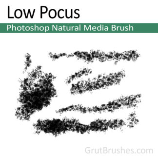Photoshop Natural Media Brush for digital artists 'Low Pocus'