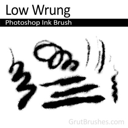 Photoshop Ink Brush for digital artists 'Low Wrung'