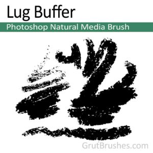 Photoshop Natural Media Brush for digital artists 'Lug Buffer'