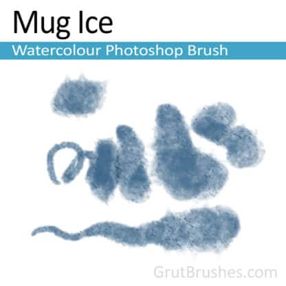 Photoshop Watercolor Brush for digital artists 'Mug Ice'