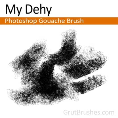 Photoshop Gouache Brush for digital artists 'My Dehy'