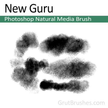 Photoshop Natural Media Brush for digital artists 'New Guru'