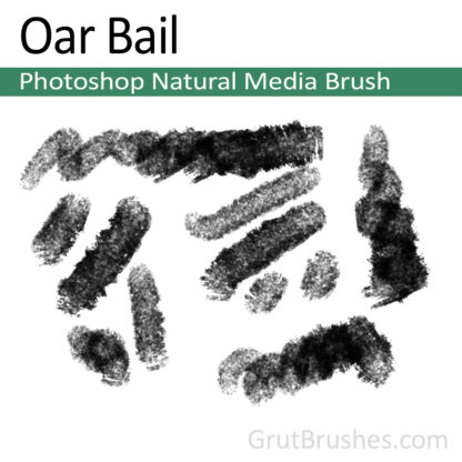 Photoshop Natural Media Brush for digital artists 'Oar Bail'