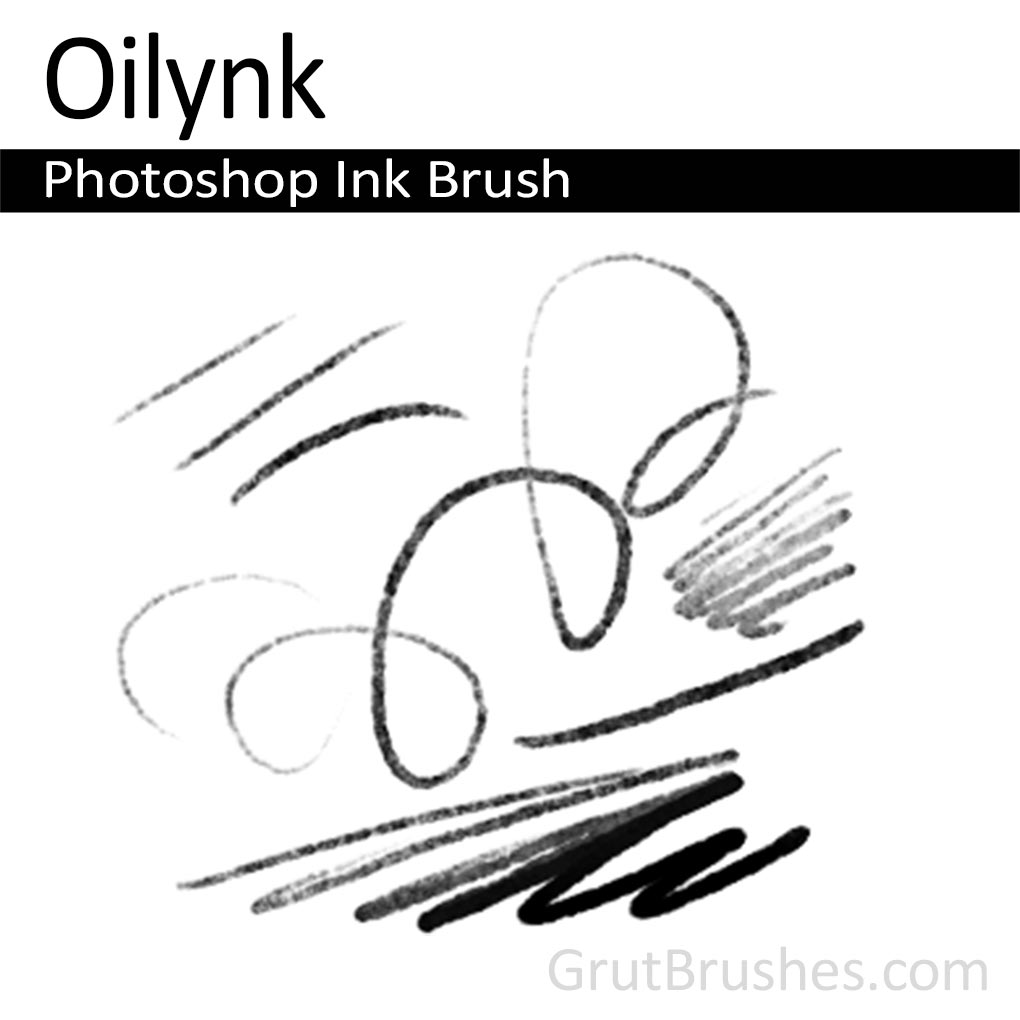 Photoshop Ink Brush for digital artists 'Oilynik'