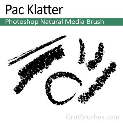 Photoshop Natural Media Brush for digital artists 'Pac Klatter'