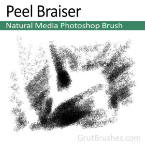 'Peel Braiser' Photoshop Charcoal Brush for digital artists