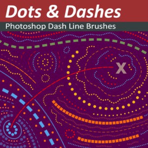Dashed and Dotted Line Brushes for Photoshop