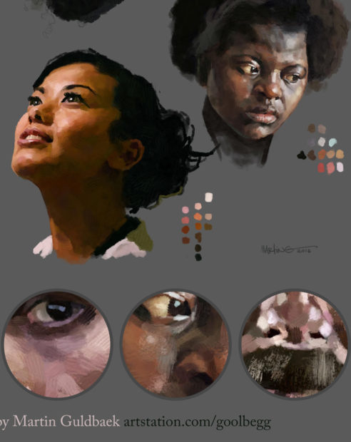 Photoshop-Oil-Impasto-Painting-Faces-detail-By-Martin-Guldbaek