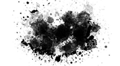 'live' Photoshop splatter brushes