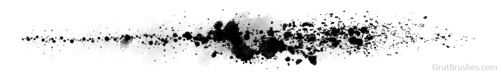 the Photoshop Splatter brushes are dynamic and produce a different spray pattern with every stroke