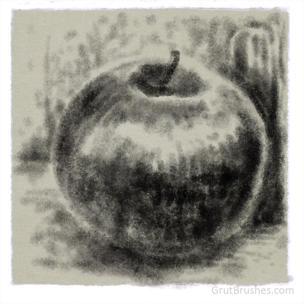 Still Life drawn in Photoshop with the "Rich Roast" Photoshop brush