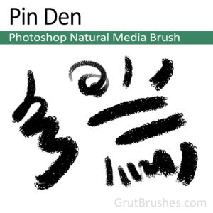 Photoshop Natural Media Brush for digital artists 'Pin Den'