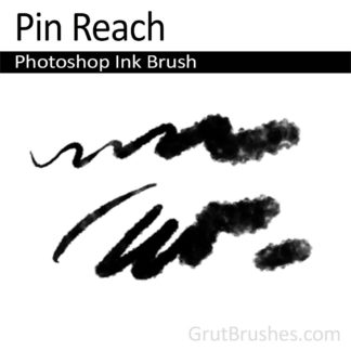 Photoshop Ink Brush for digital artists 'Pin Reach'