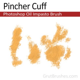 Photoshop Oil Impasto Brush for digital artists 'Pincher Cuff'